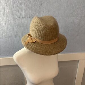 Chance Encounters Made in Italy Vintage Cream Beige Haystack Color SZ S/M Fedora